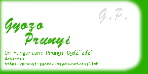 gyozo prunyi business card